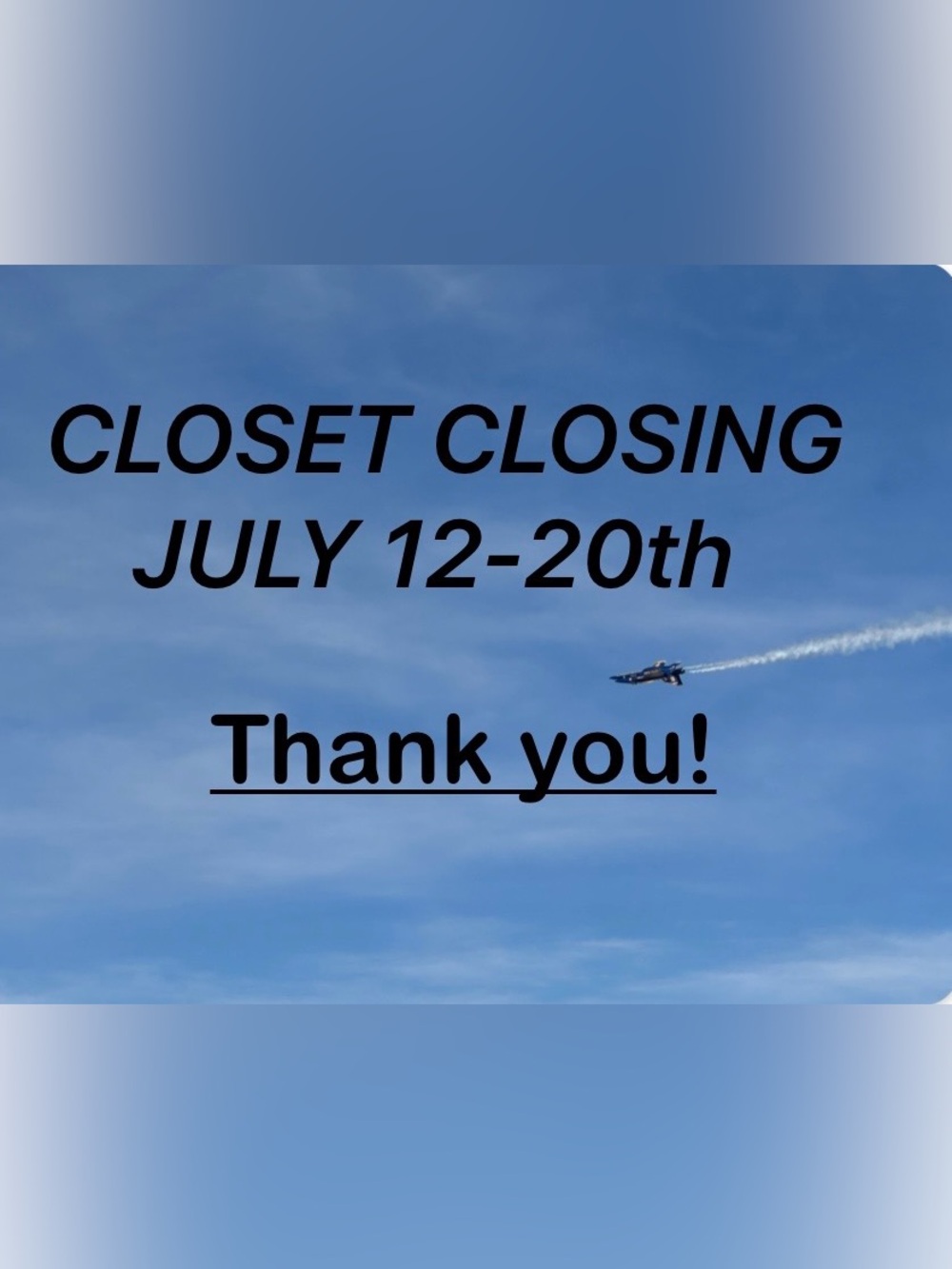 CLOSET CLOSING